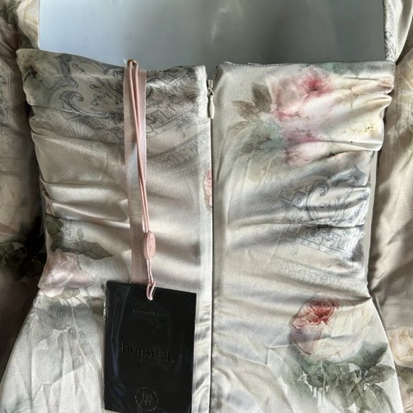 Toira Vintage Floral Draped Corset Dress - Picture 9 of 16